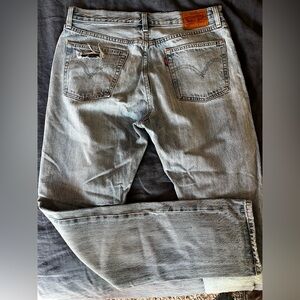 Levi’s 501 Distressed Straight Jeans